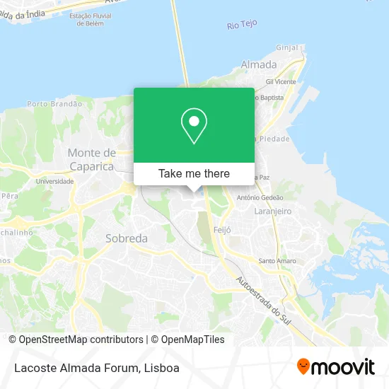 Lacoste Almada Forum map