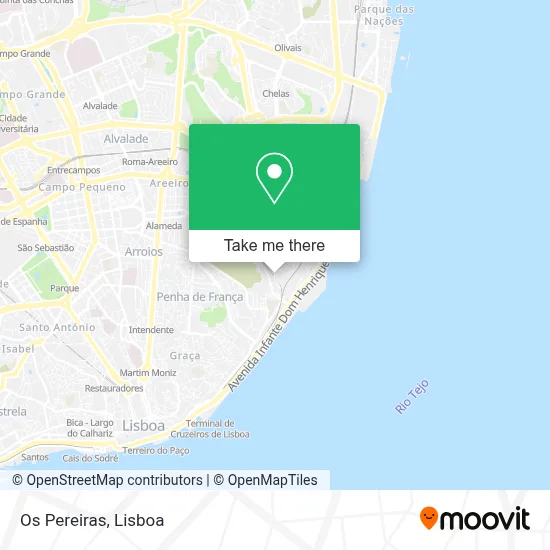Os Pereiras map