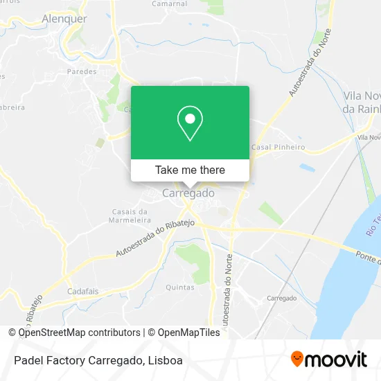 Padel Factory Carregado map