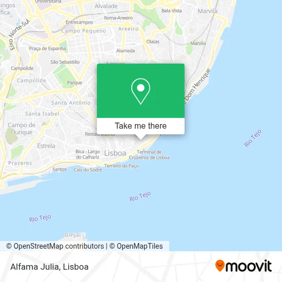 Alfama Julia map