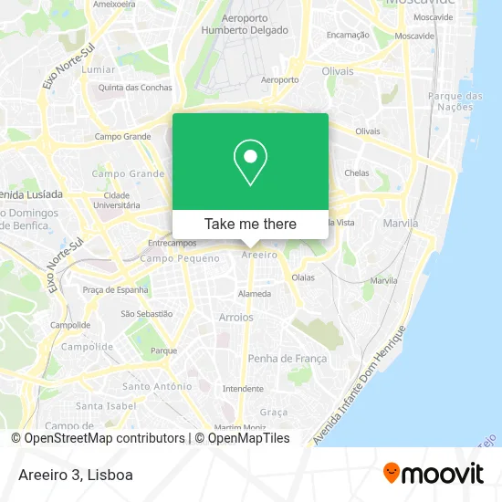 Areeiro 3 map