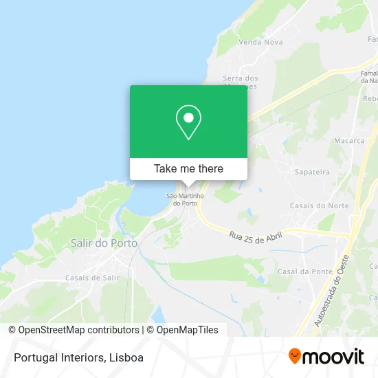 Portugal Interiors map
