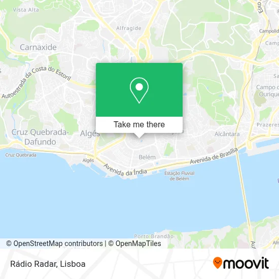 Rádio Radar mapa