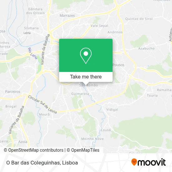 O Bar das Coleguinhas map