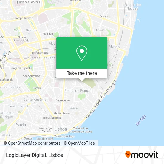 LogicLayer Digital mapa
