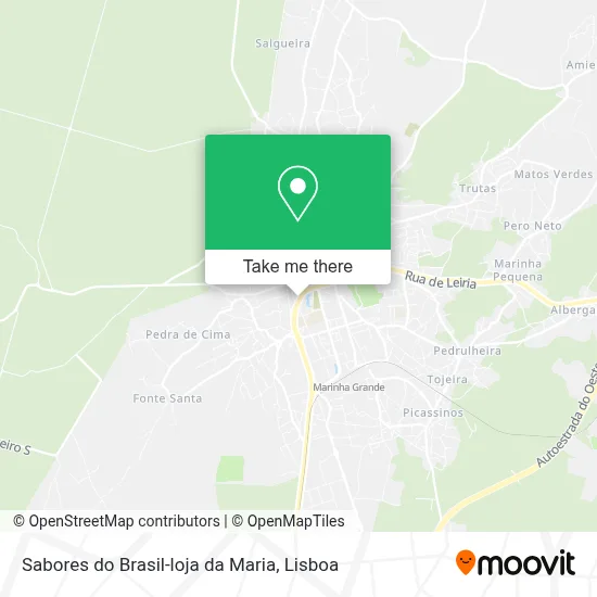 Sabores do Brasil-loja da Maria map