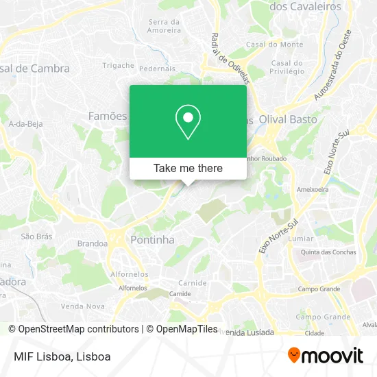 MIF Lisboa map