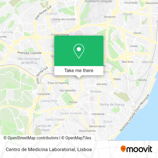 Centro de Medicina Laboratorial map