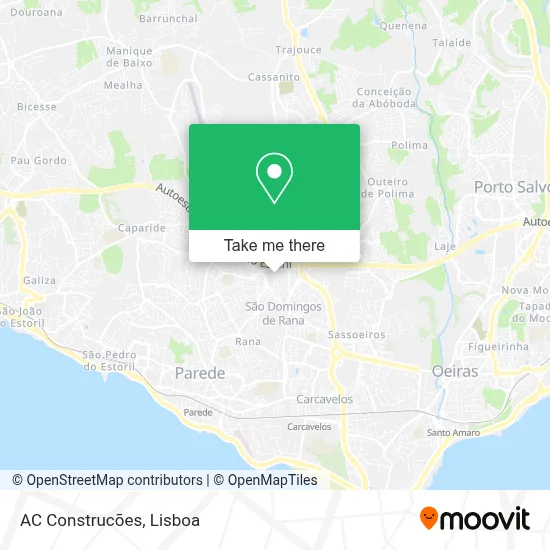 AC Construcões map