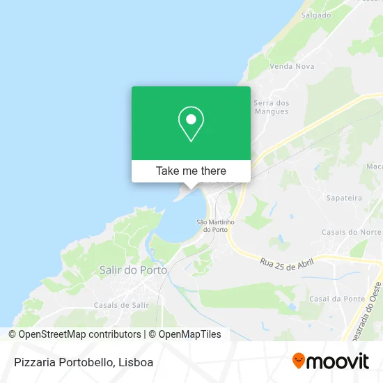 Pizzaria Portobello map