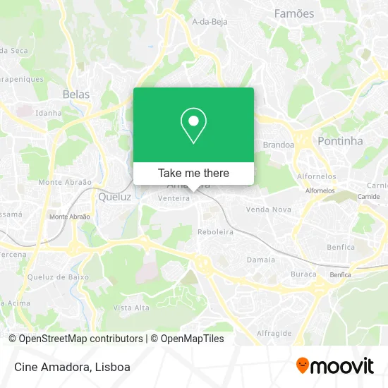 Cine Amadora map