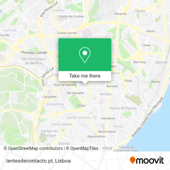 lentesdecontacto.pt map