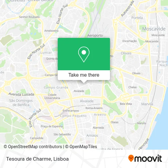 Tesoura de Charme map