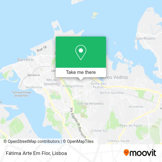 Fátima Arte Em Flor map