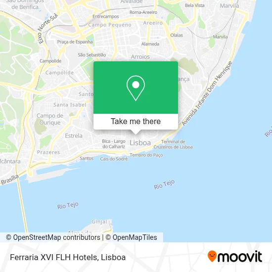 Ferraria XVI FLH Hotels map