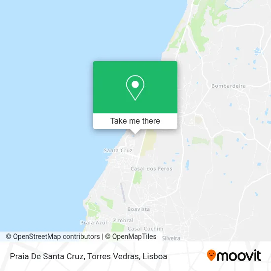 Praia De Santa Cruz, Torres Vedras map