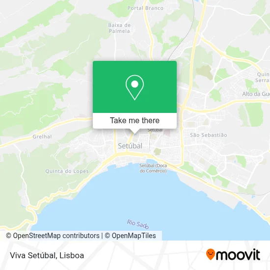 Viva Setúbal map
