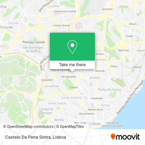 Castelo Da Pena Sintra map