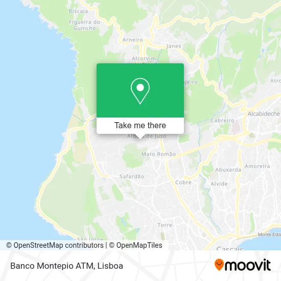 Banco Montepio ATM map