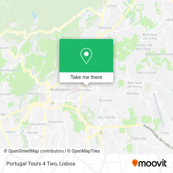 Portugal Tours 4 Two map