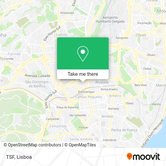 TSF mapa