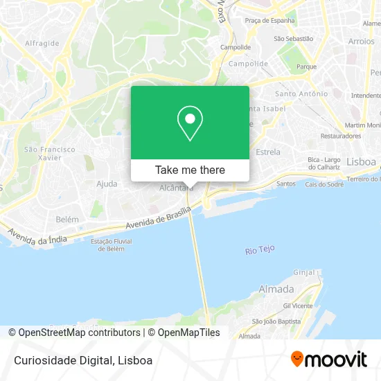 Curiosidade Digital map