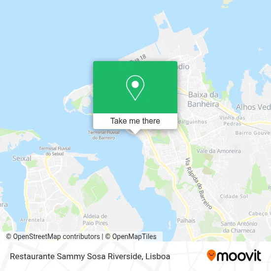 Restaurante Sammy Sosa Riverside map
