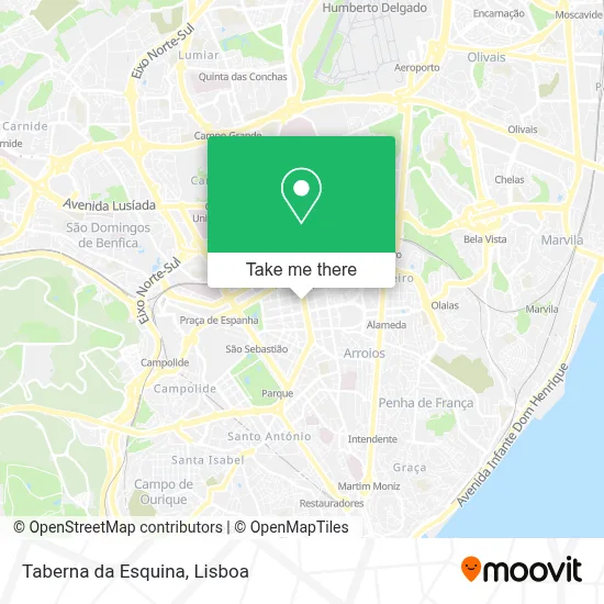 Taberna da Esquina mapa