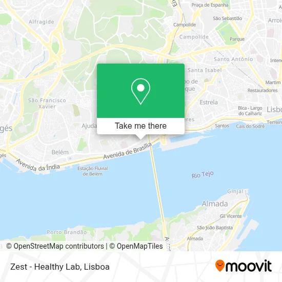Zest - Healthy Lab mapa