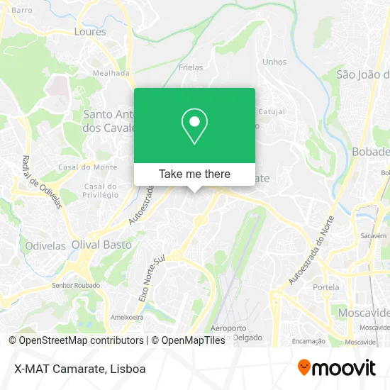 X-MAT Camarate mapa