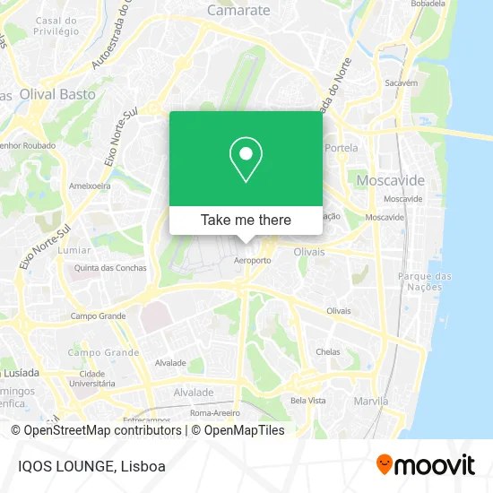 IQOS LOUNGE map