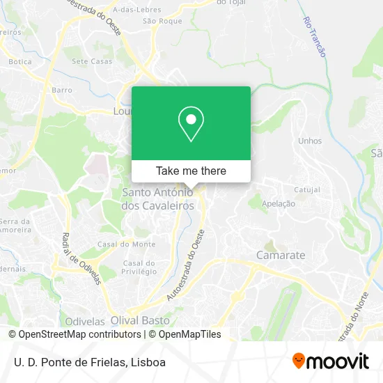 U. D. Ponte de Frielas map