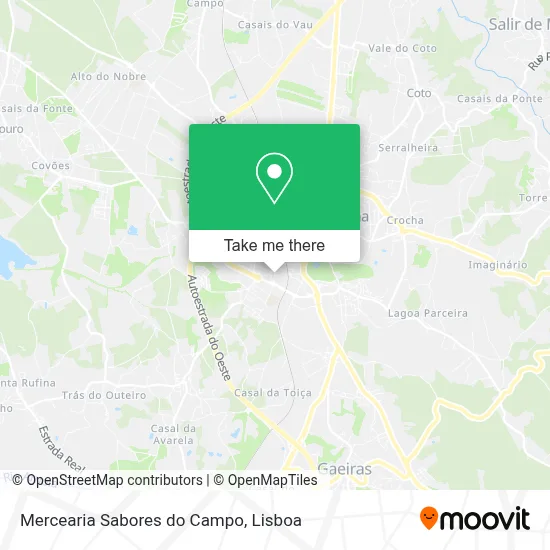 Mercearia Sabores do Campo mapa