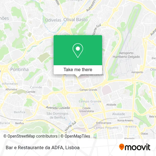 Bar e Restaurante da ADFA map