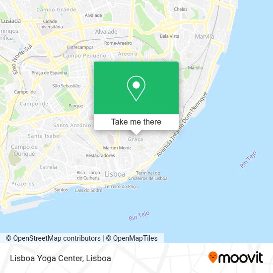 Lisboa Yoga Center map