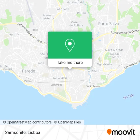 Samsonite mapa