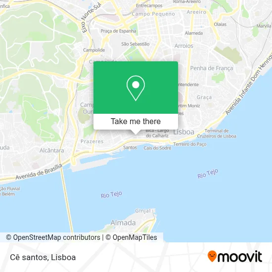 Cê santos map