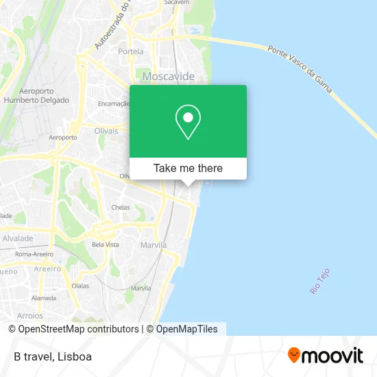 B travel map