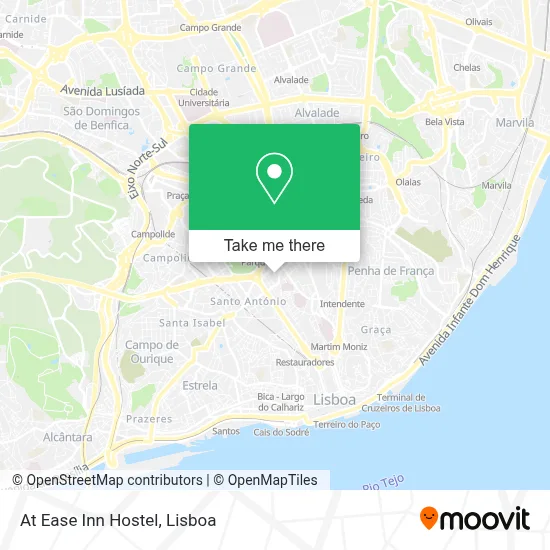 At Ease Inn Hostel map