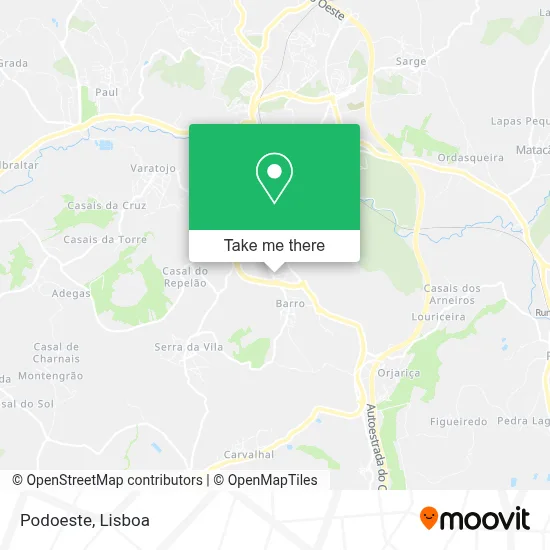 Podoeste map