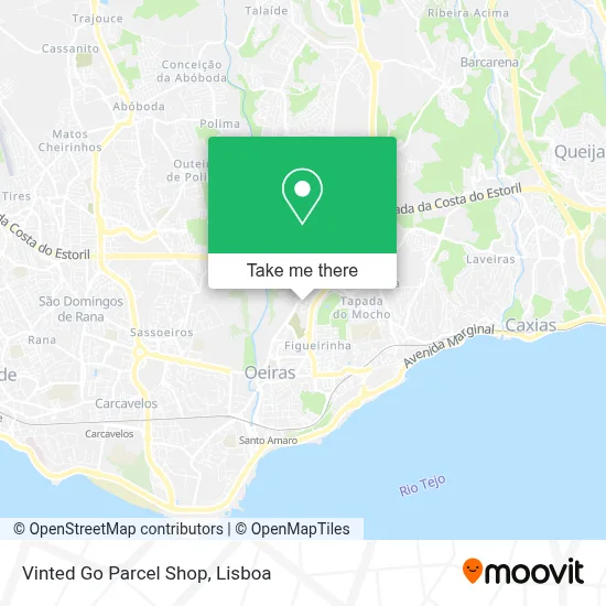 Vinted Go Parcel Shop mapa