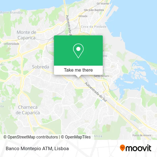 Banco Montepio ATM map