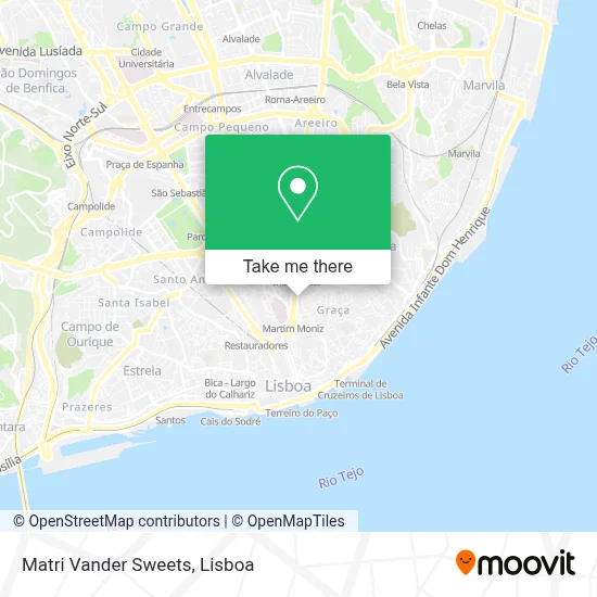 Matri Vander Sweets map