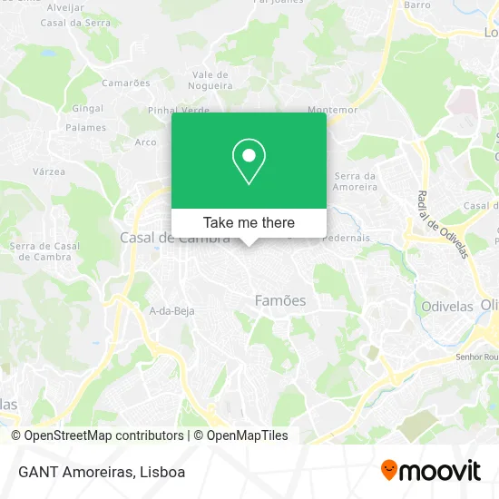 GANT Amoreiras map