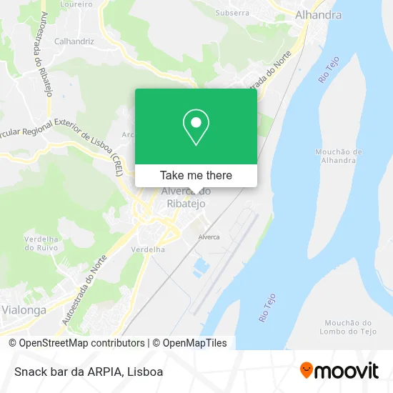 Snack bar da ARPIA map