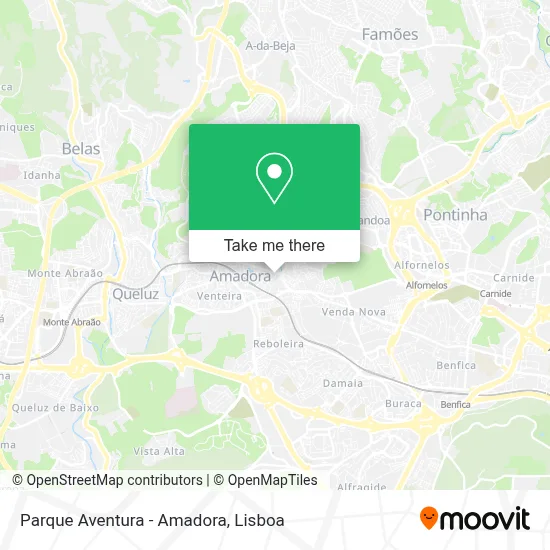 Parque Aventura - Amadora map