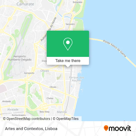 Artes and Contextos map