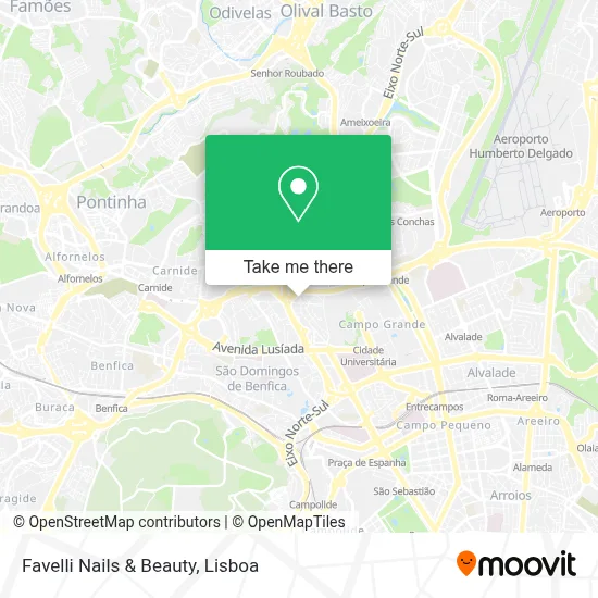 Favelli Nails & Beauty map