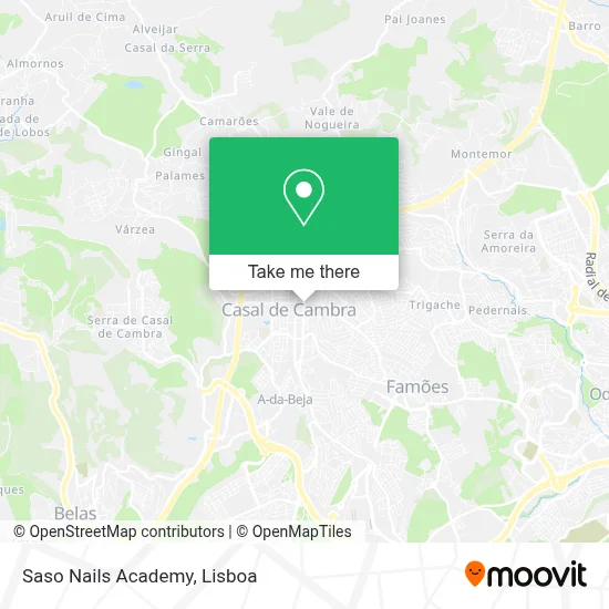 Saso Nails Academy map