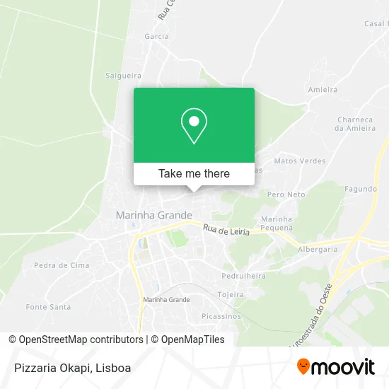 Pizzaria Okapi map